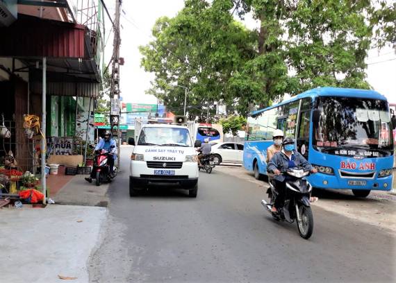 Thị trấn Phát Diệm thực hiện nghiêm Chỉ thị 15 của Chính phủ