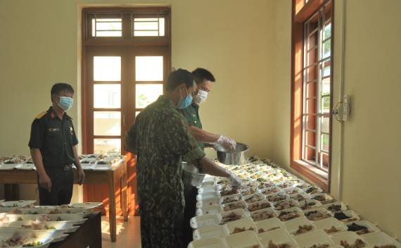 BCH Quân sự huyện Kim Sơn  Góp phần chung tay phòng chống dịch Covid - 19