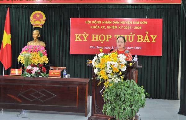 Kỳ họp thứ 7, HĐND huyện Kim Sơn khóa XX, nhiệm kỳ 2021 – 2026