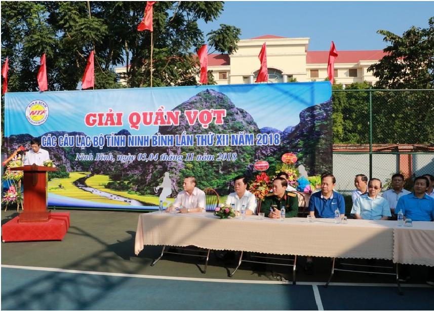 Lễ khai mạc giải Quần vợt các Câu lạc bộ tỉnh Ninh Bình lần thứ 12 năm 2018