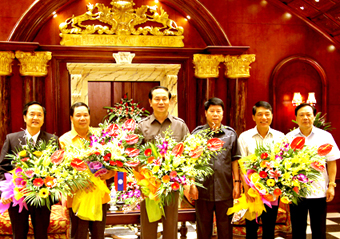 Đoàn đại biểu cấp cao Bộ An ninh nước CHDCND Lào thăm Ninh Bình