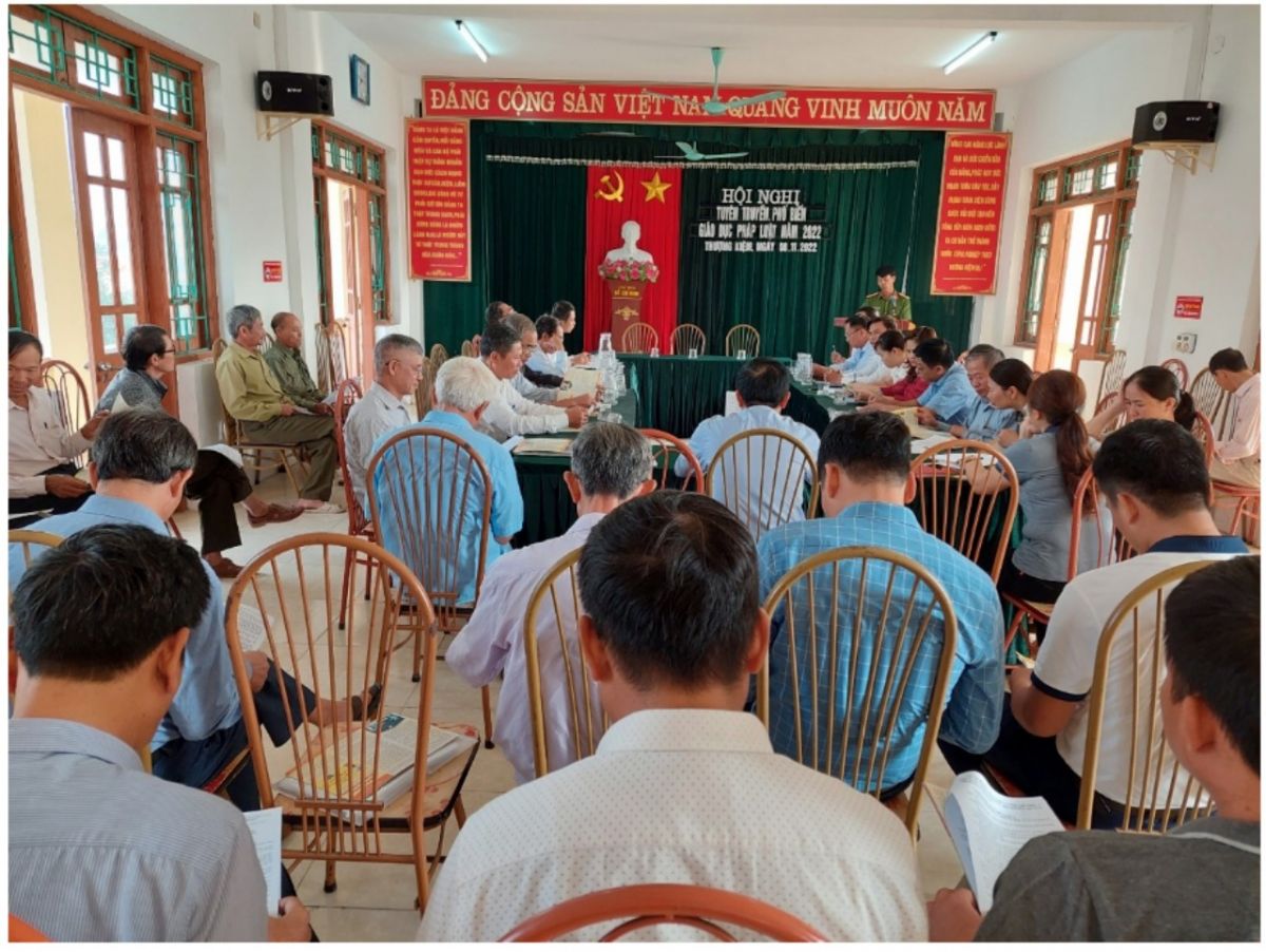 Thượng Kiệm tổ chức tuyên truyền, phổ biến, giáo dục pháp luật năm 2022