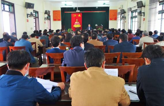 Ban chấp hành Đảng bộ huyện tổ chức hội nghị lần thứ 8