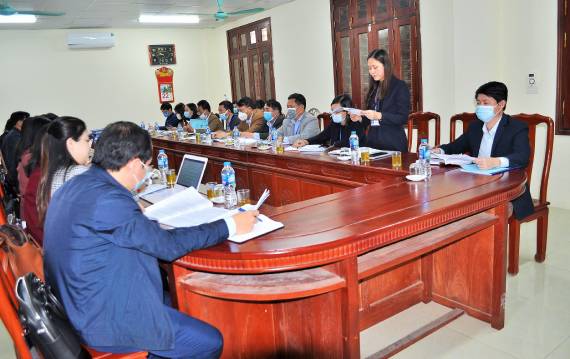 Đoàn kiểm tra phổ cập giáo dục, xóa mù chữ năm 2021 tại huyện Kim Sơn
