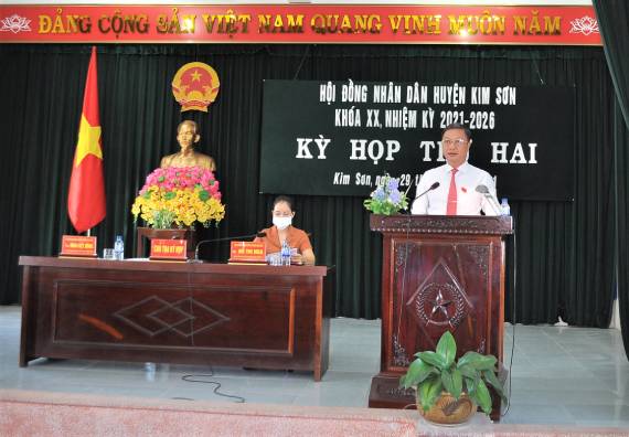 Kỳ họp thứ 2, HĐND huyện Kim Sơn khóa XX, nhiệm kỳ 2021 – 2026