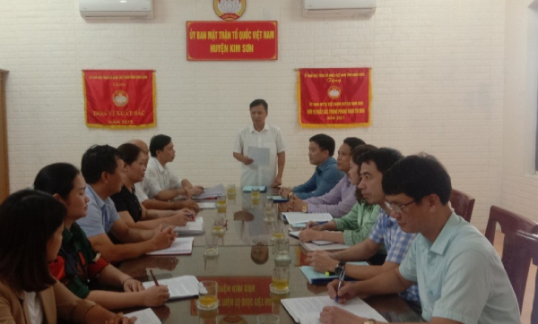 UBMTTQ Việt Nam tỉnh kiểm tra công tác Mặt trận  tại huyện Kim Sơn năm 2022