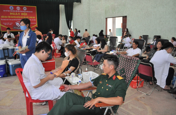Lan tỏa phong trào hiến máu tình nguyện trên địa bàn huyện