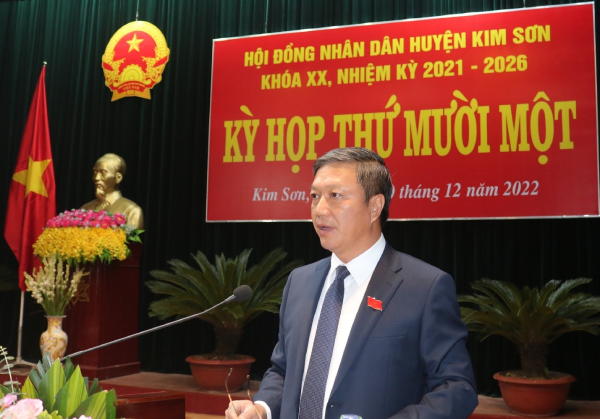 Diễn văn Bế mạc kỳ họp thứ Mười một, HĐND huyện Kim Sơn khóa XX