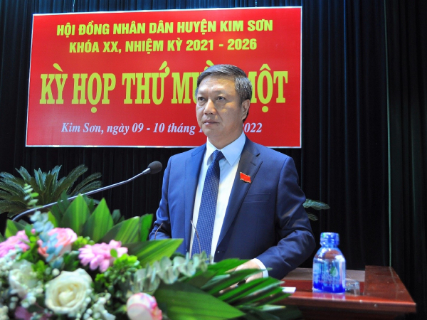 Diễn văn khai mạc kỳ họp thứ Mười một HĐND huyện Kim Sơn khóa XX