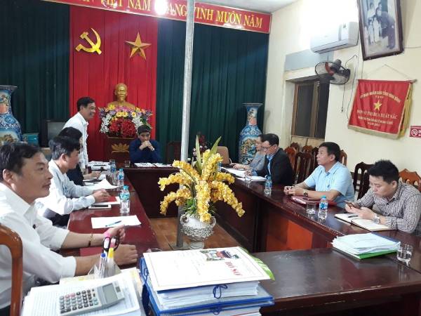 TT Phát Diệm đón đoàn giám sát của HĐND huyện  về xử lý vi phạm hành chính trong lĩnh vực đất đai.