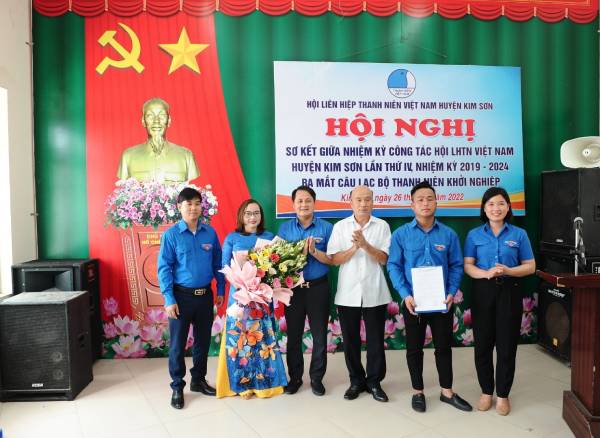 Hội Liên hiệp thanh niên Kim Sơn sơ kết giữa nhiệm kỳ và ra mắt CLB Thanh niên khởi nghiệp