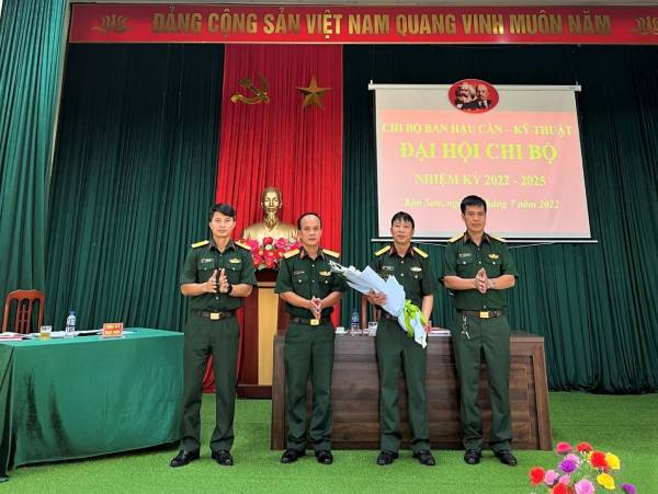 Đảng ủy Quân sự huyện hoàn thành đại hội chi bộ trực thuộc, nhiệm kỳ 2022 – 2025