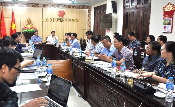 Tổ Công tác của Sở Nội vụ tổ chức thẩm định, xác định Chỉ số cải cách hành chính của huyện Kim Sơn năm 2022