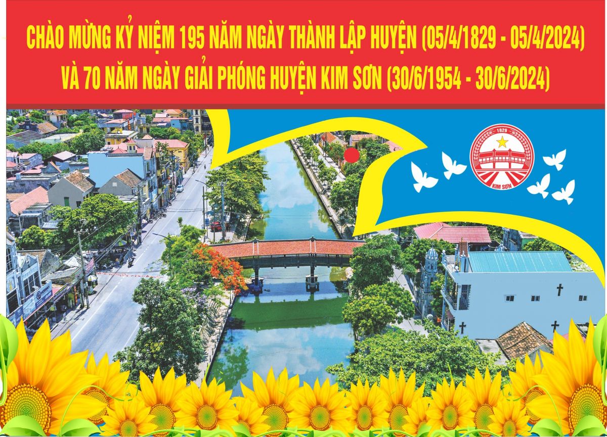 Kim Sơn tích cực tuyên truyền hướng tới Kỷ niệm 195 năm ngày thành lập huyện