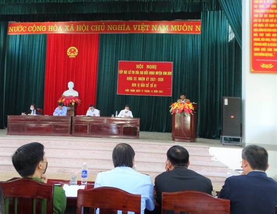 Tiếp xúc cử tri Đại biểu HĐND huyện Kim Sơn, khóa XX, nhiệm kỳ 2021-2026