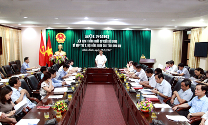 Hội nghị thống nhất dự kiến nội dung kỳ họp thứ 5, HĐND tỉnh khóa XIV